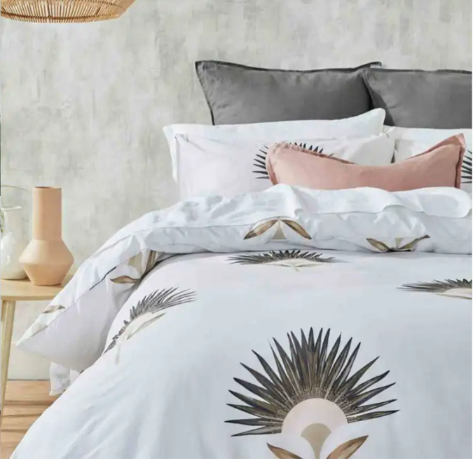 Thumbnail: Twill & Co - Cotton Duvet Cover Set - King - 100% Cotton - Rachel