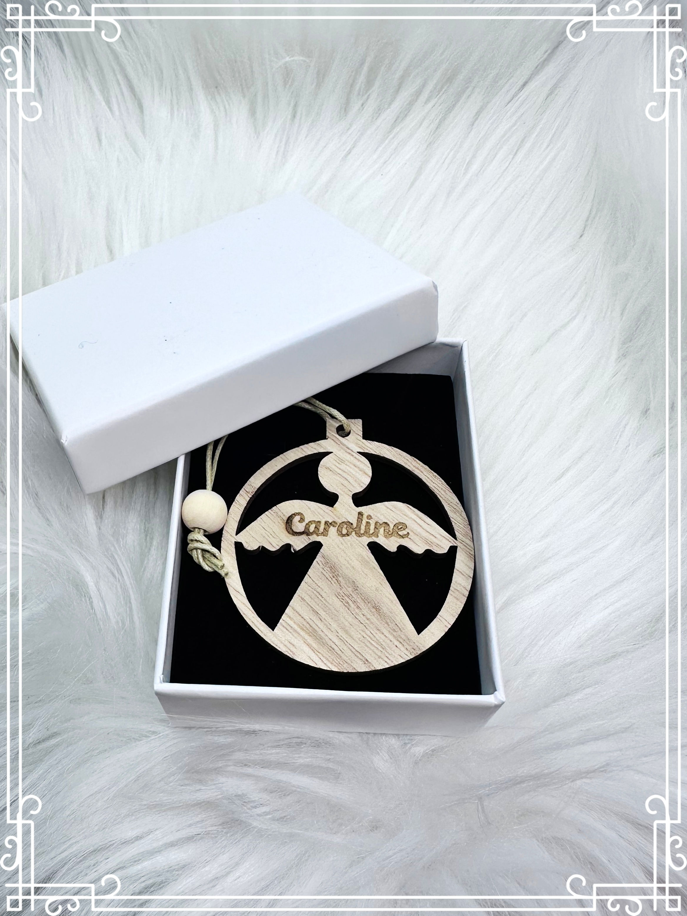 Schutzengel personalisiert, mit eigenem Name aus Holz