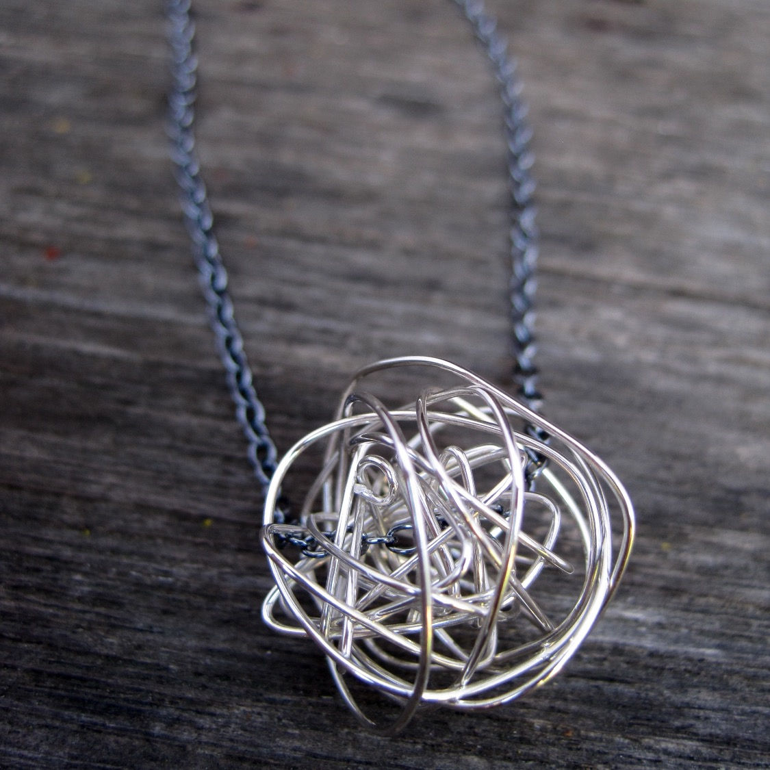 Tumbleweed necklace, long