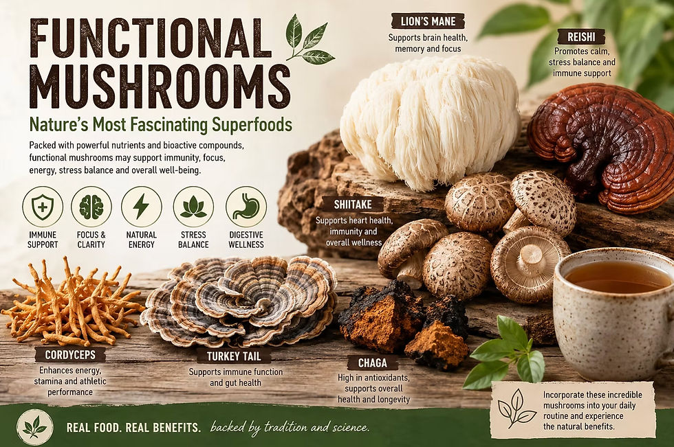 Functional Mushrooms: Nature's Most Fascinating Superfoods