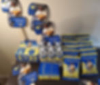 Blue/Gold Graduation Party Favors - Chip Bags, Water Bottles and Hershey Bars
