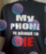 Black T-Shirt Front View