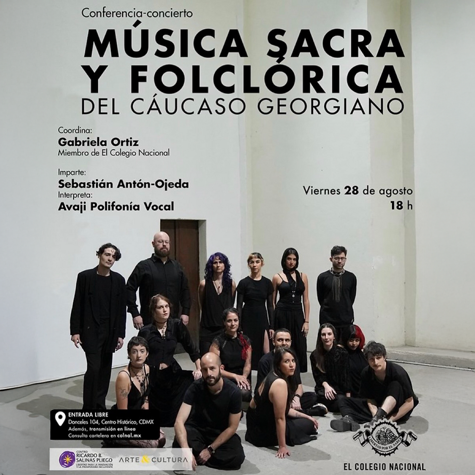Música del Cáucaso en El Colegio Nacional: Conferencia y concierto de polifonía georgiana
