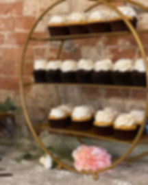 3-Tier Gold Dessert Stand (set of 2)