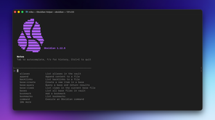 Официальный Obsidian CLI запущен в терминале Windows