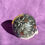 Thumbnail: Porcelain Baby Head Ornament- Black with Gold Stars