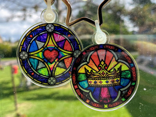 Stained Glass Keychain | Nova and Mali