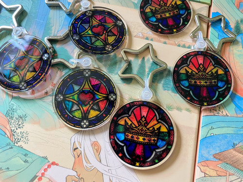Stained Glass Keychain | Nova and Mali