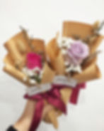 Thumbnail: petite single rose wrapped bouquet