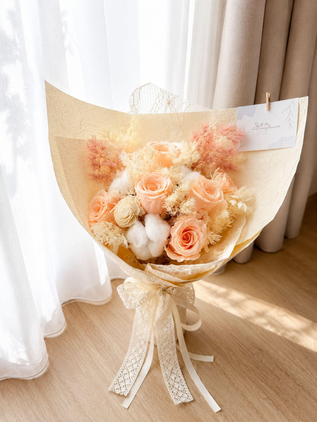 Everlasting Blush – Rose Bouquet