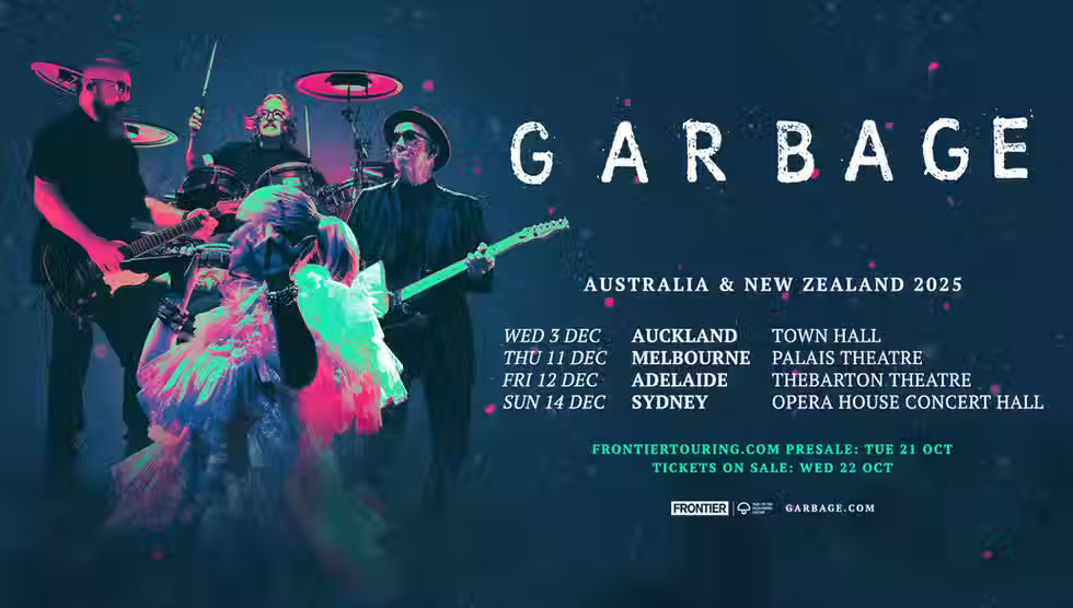 GARBAGE announce headline shows in AUCKLAND, MELBOURNE, ADELAIDE, AND SYDNEY – DECEMBER 2025