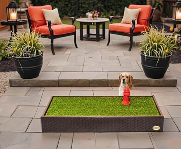Artificial turf puppy toilet