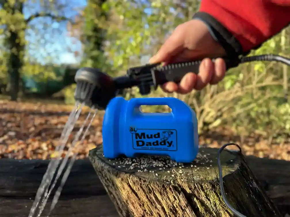 The Mud Daddy portable dog shower