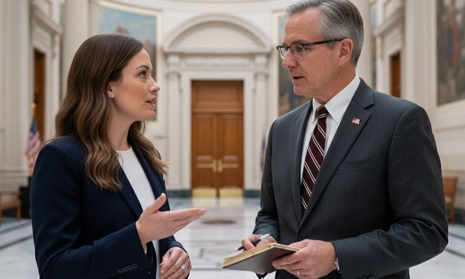 Lisa Boudreau with Senator