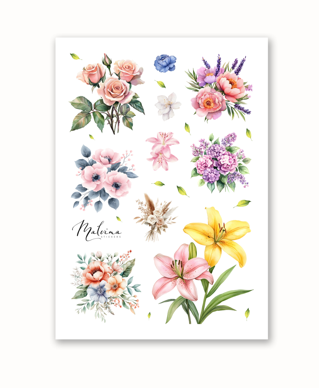Стікерпак Квітковий світ 22