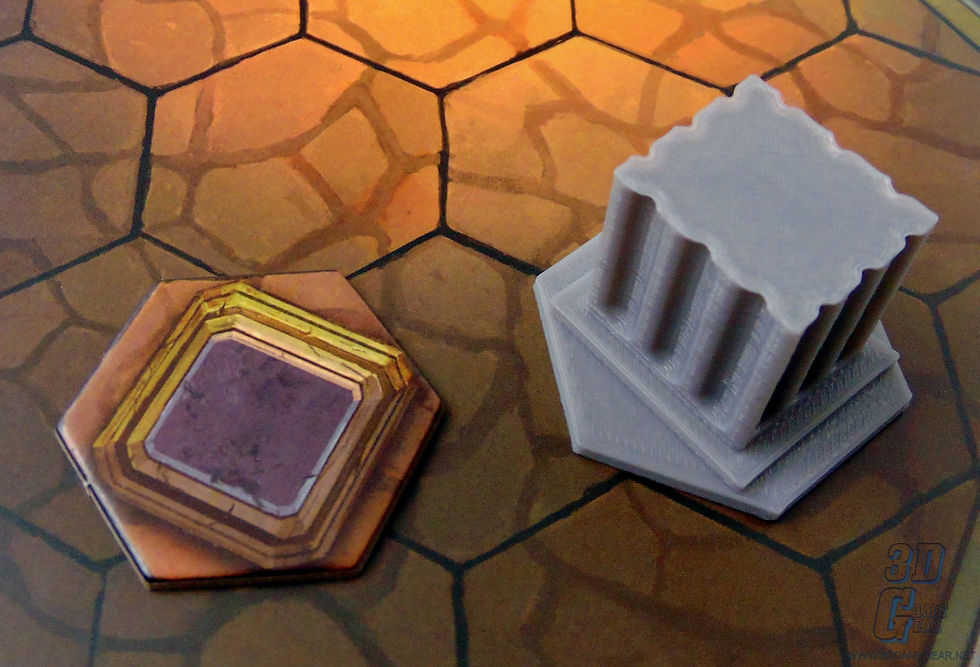 Thumbnail: Gloomhaven 3D Printed Terrain & Obstacle Tiles Set 1