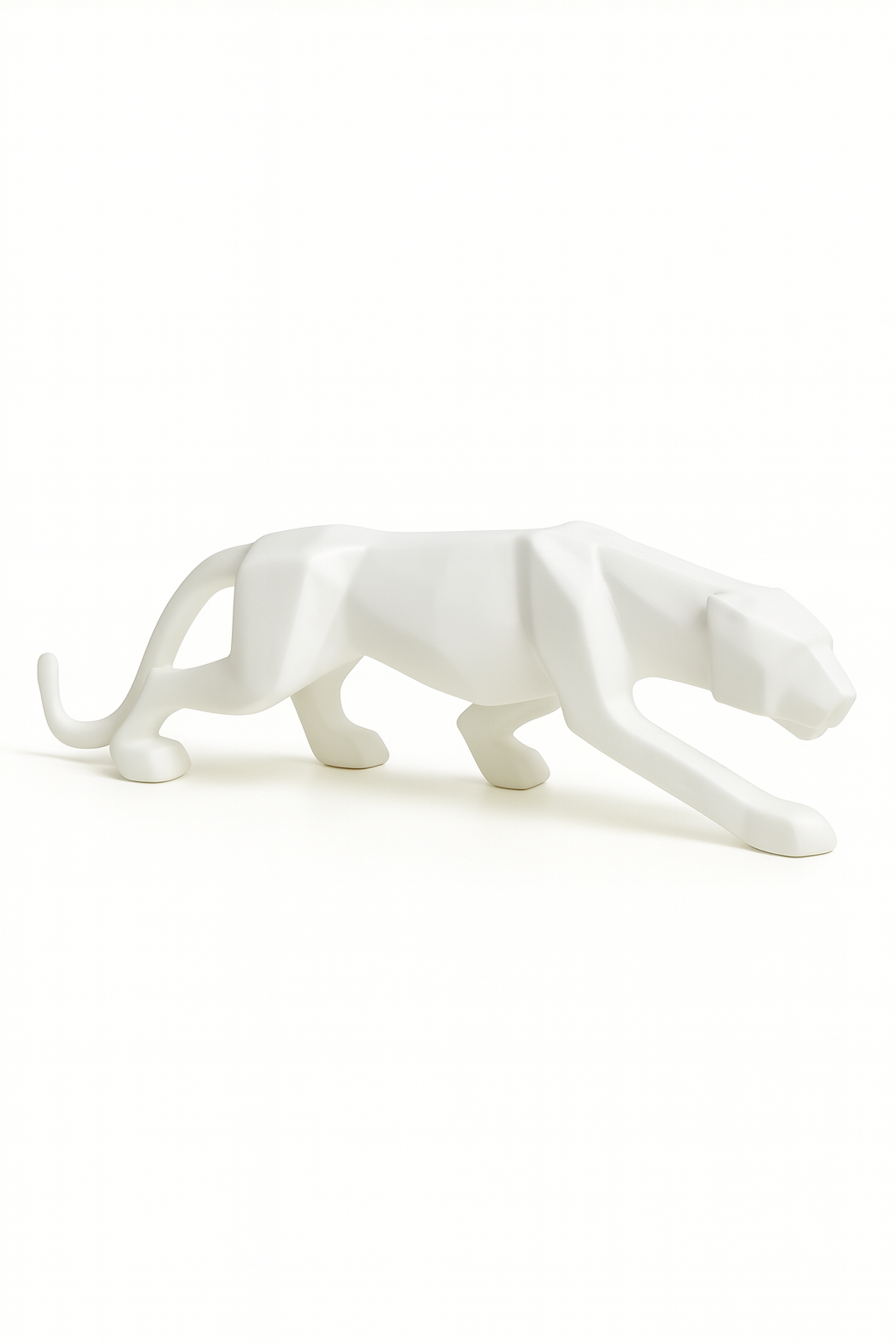 Escultura Leopardo Branco