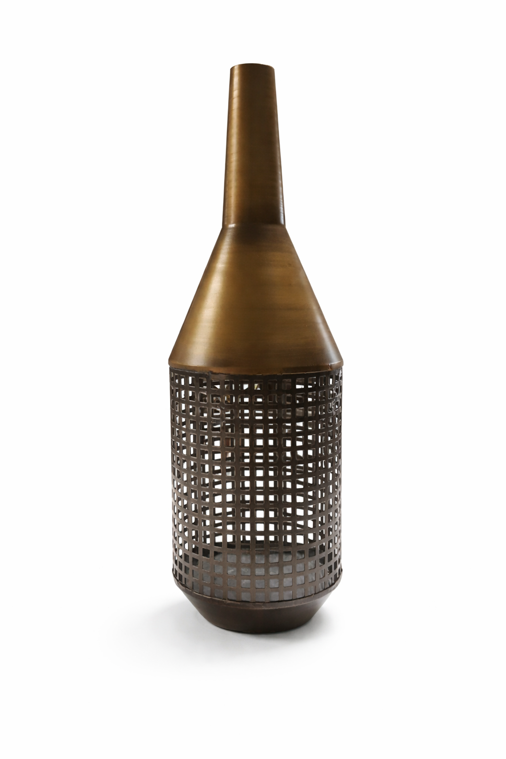 Vaso Decorativo em Latão Bronze