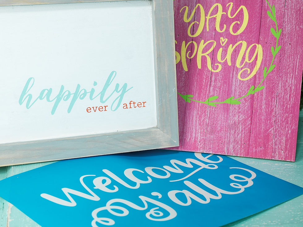 How to paint wood signs