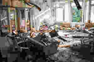 wrecked home furnitures interior