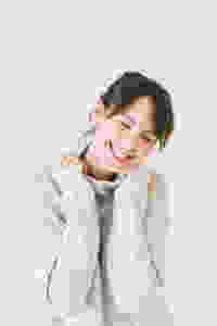 woman wearing white turtle neck sweater