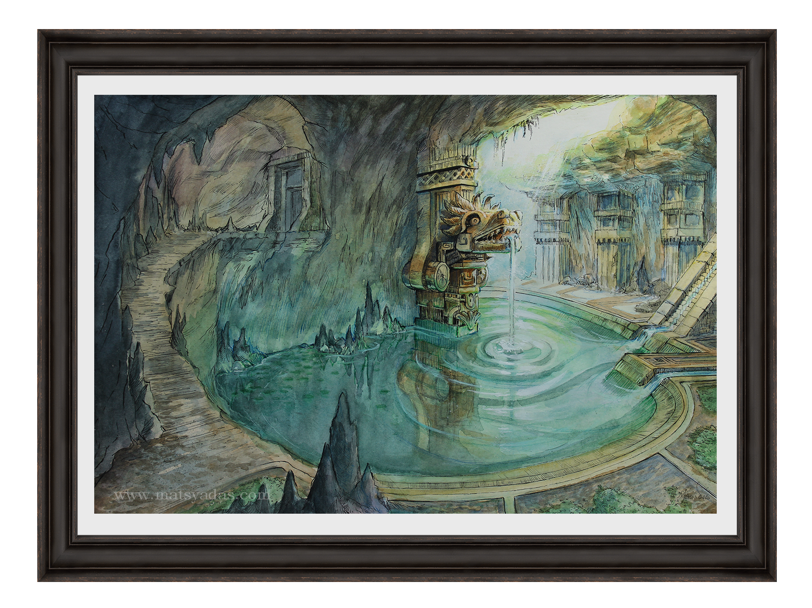 Cenote - Original Painting, US$690,00