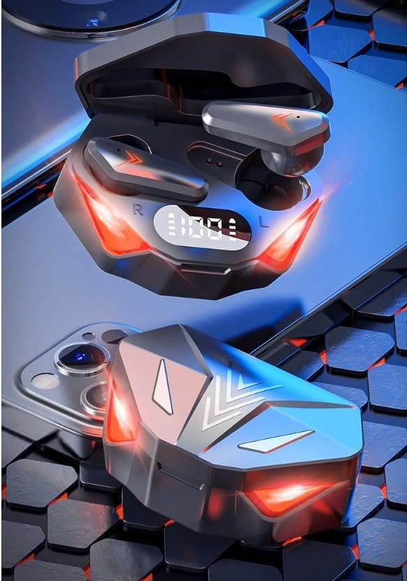 Miniatura: Fone Bluetooth X15 TWS Sem Fio com Display LED, Microfone Integrado e Som Gamer