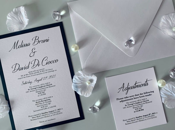 Melissa & David's Wedding Invitation