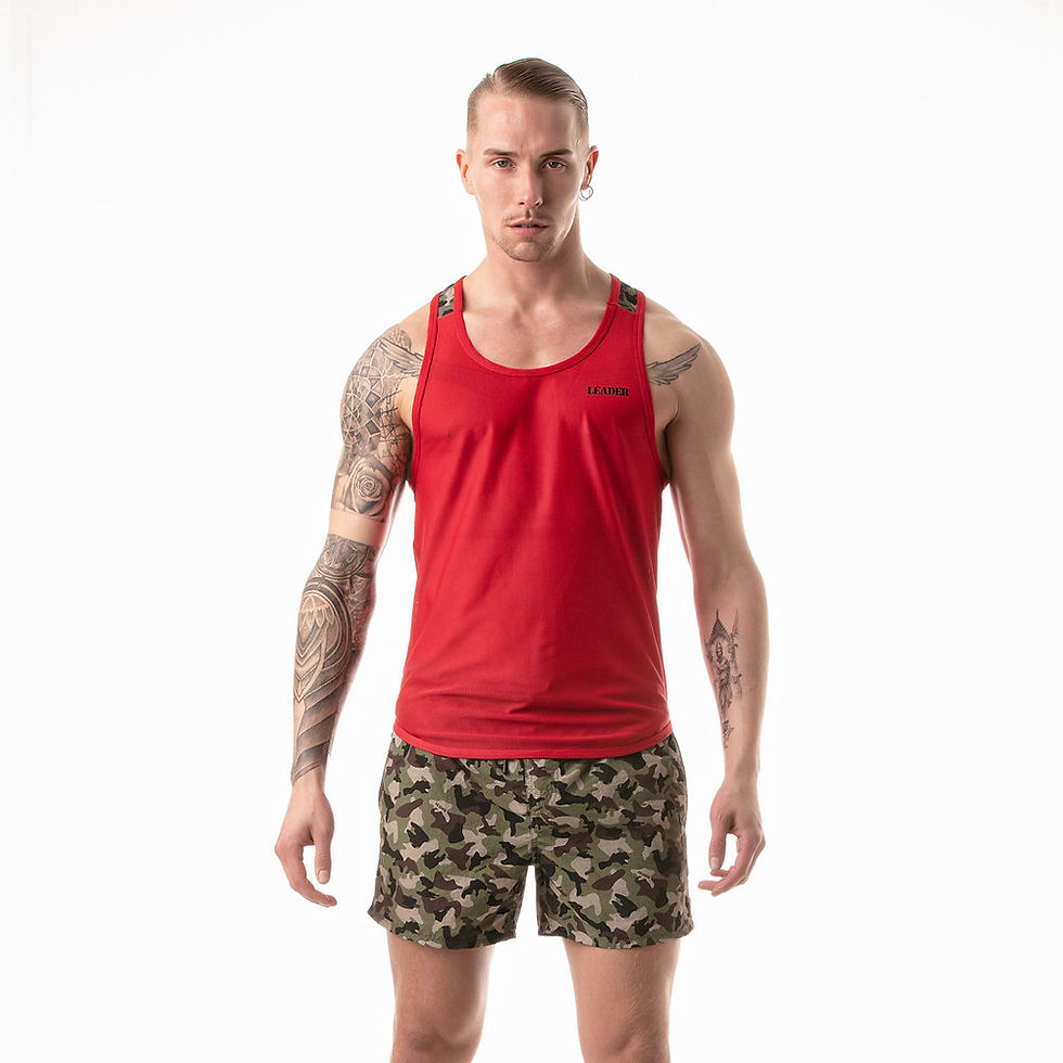 Miniature : Leader - Camo Racer Tanktop