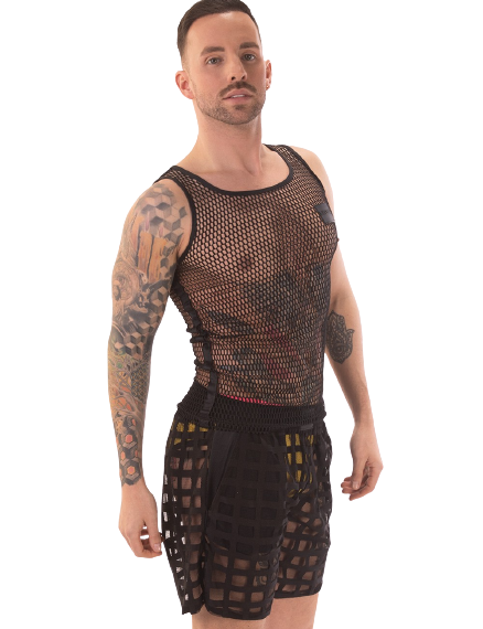 Miniature : Barcode Berlin - Mesh Lace Tank Top Touma