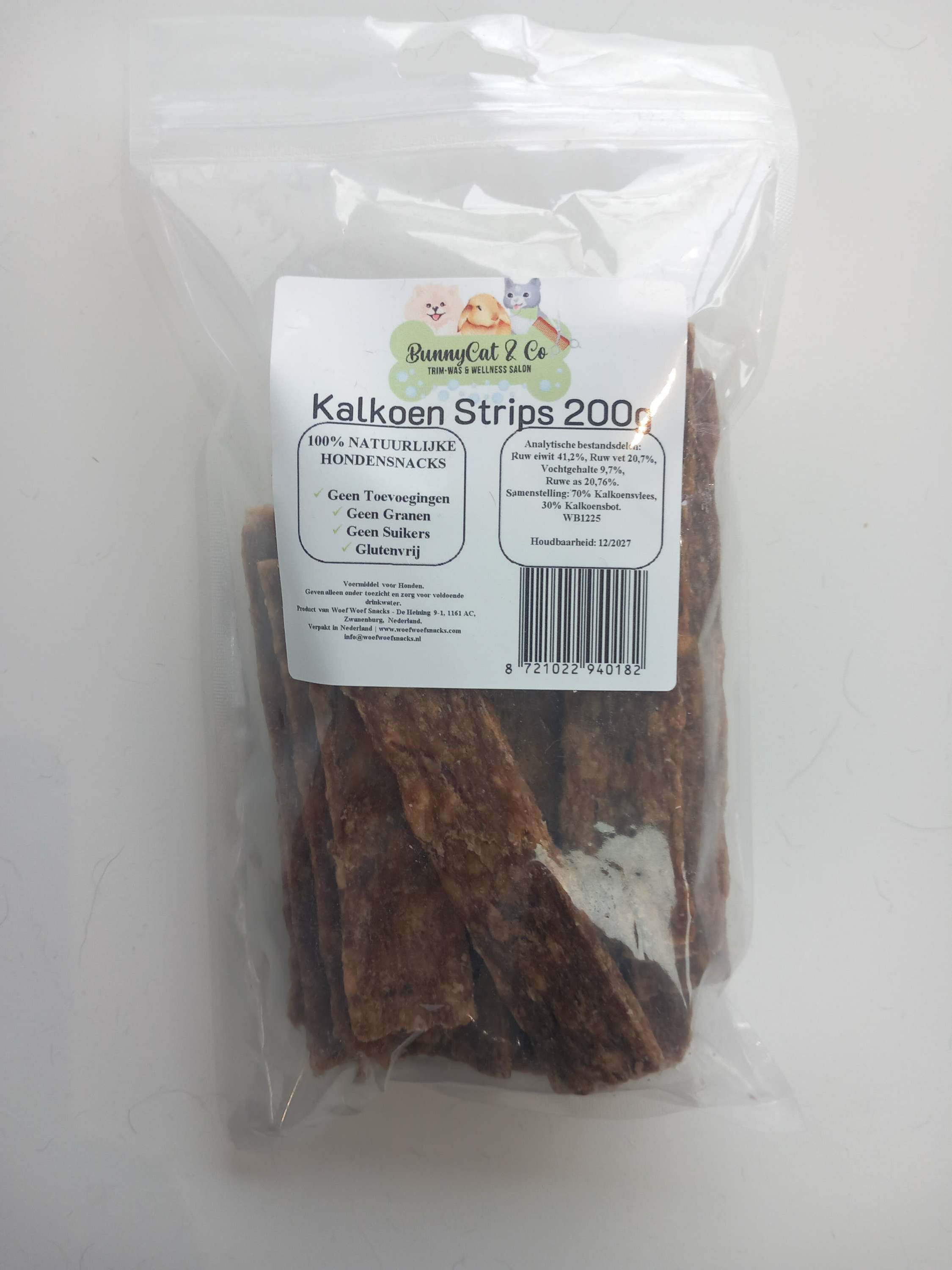 Kalkoen strips 200 gram
