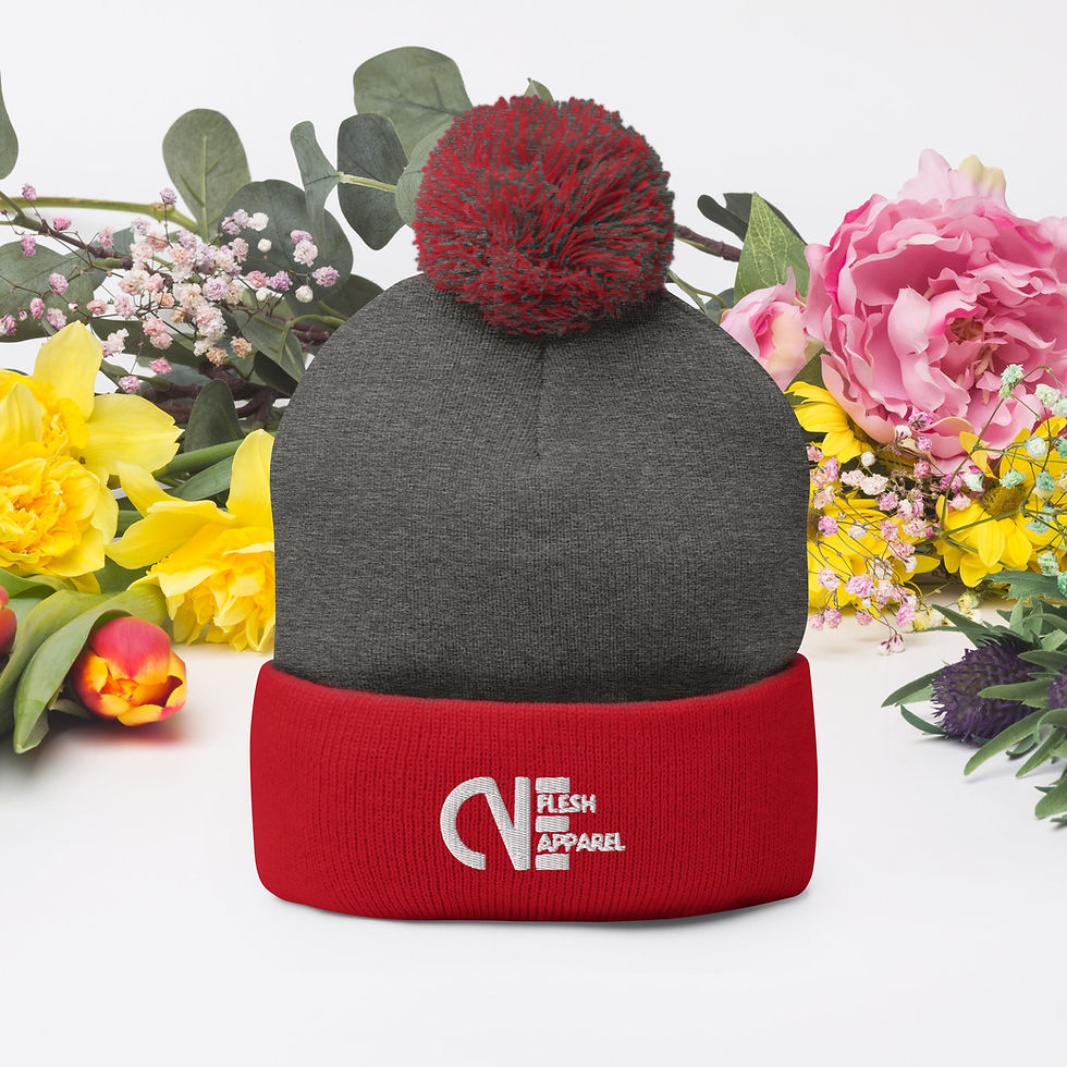 Thumbnail: One Flesh Apparel Pom-Pom Beanie