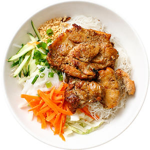 34. Grilled Lemongrass Chicken Vermicelli 烤香茅鸡檬