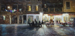 ,,Ночная жизнь Венеции,, х.м 40х80 2015г.