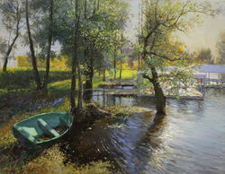 ,,Пристань,, х.м 90х70 2022г.