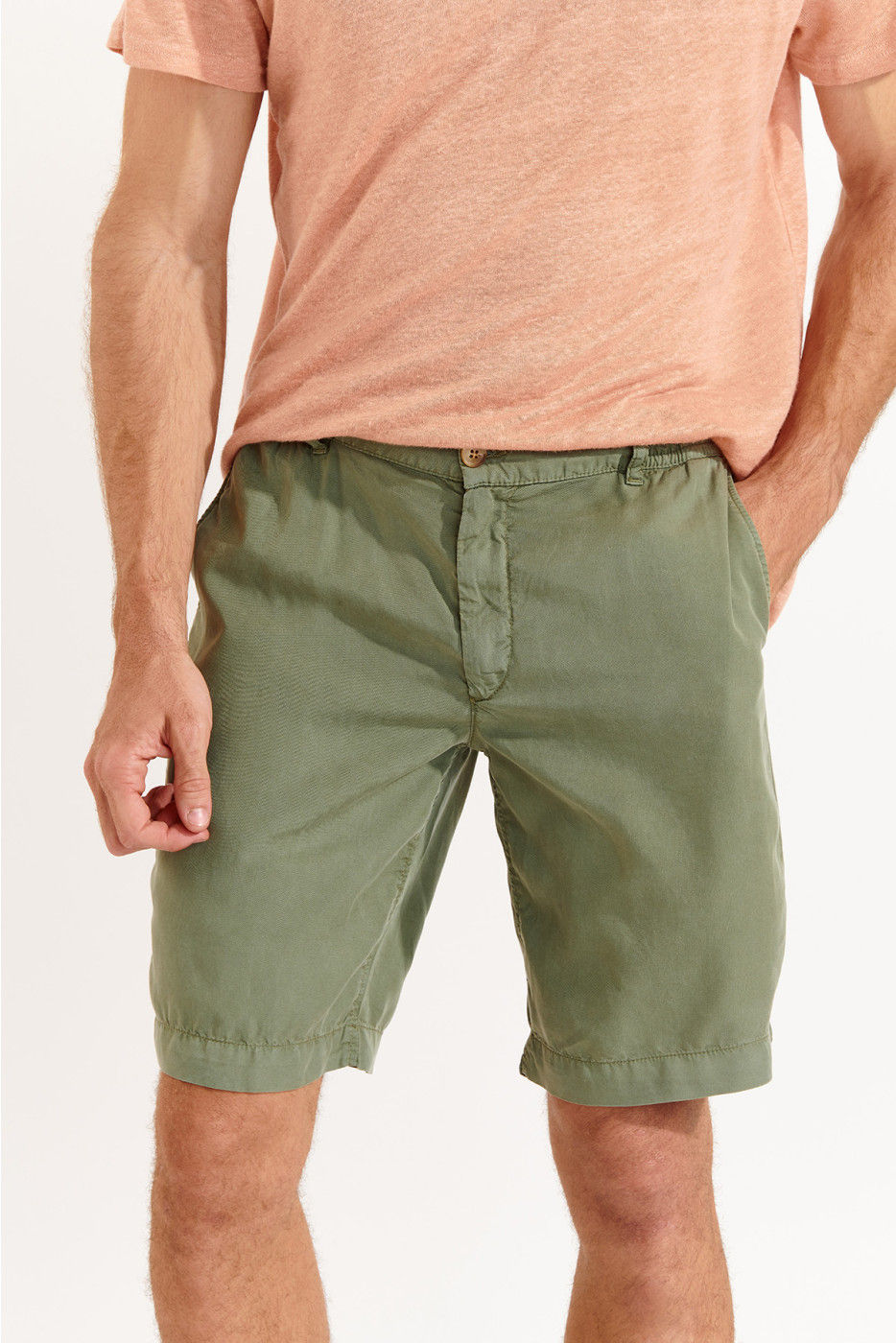 Bermuda en Tencel Kaki CALA