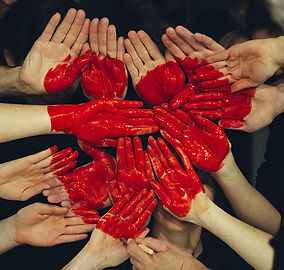 corazón pintado