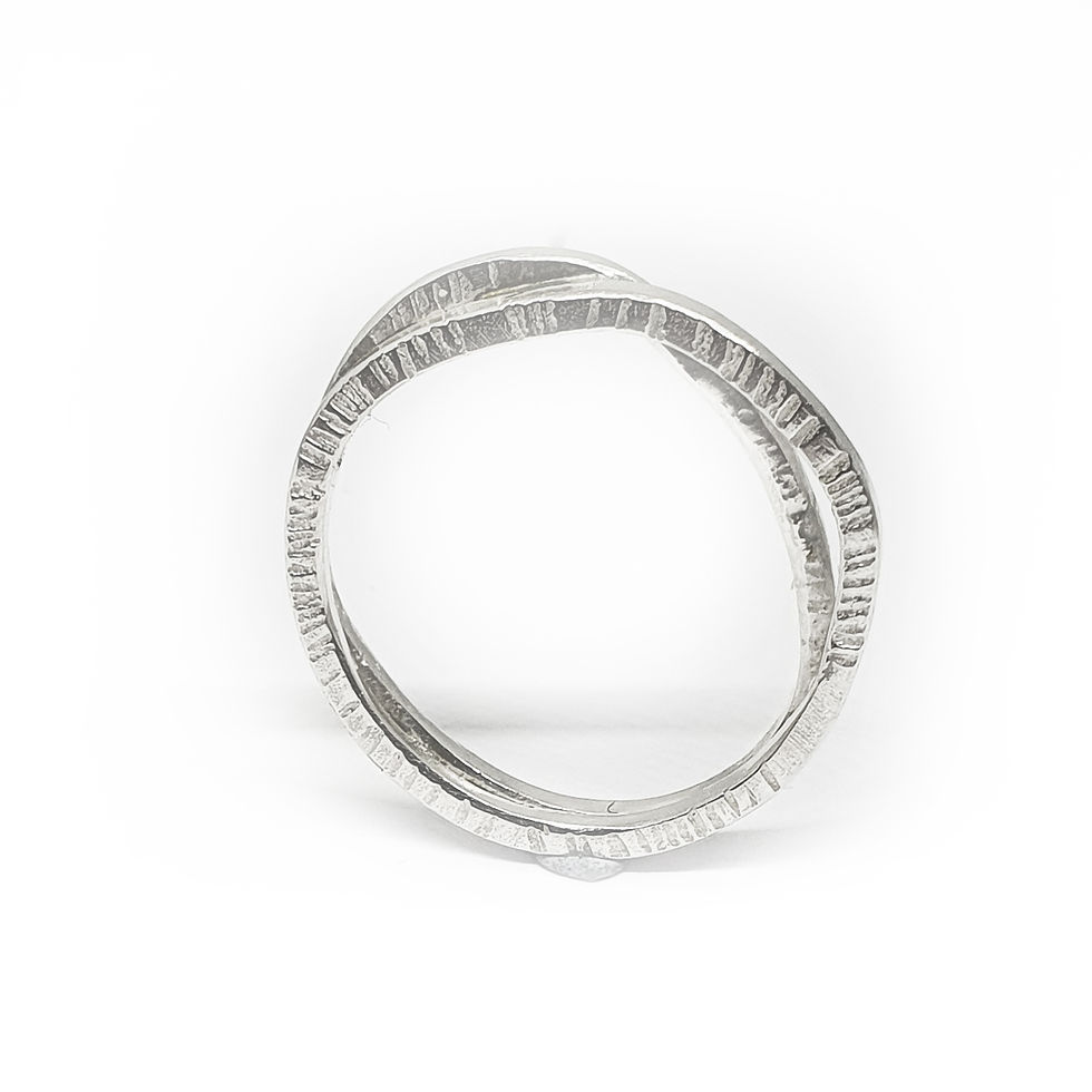Thumbnail: Double Irregular Band Ring