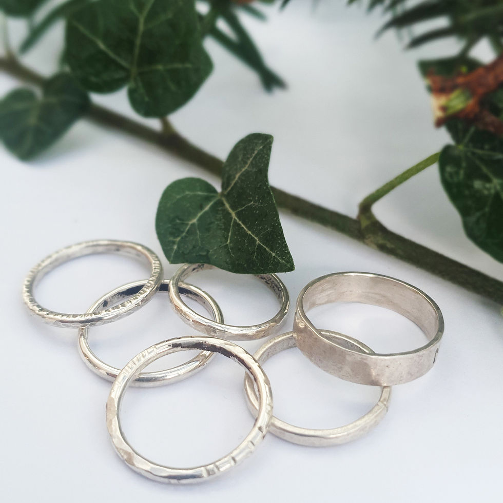 Thumbnail: Hammered Silver Ring - 21st November morning