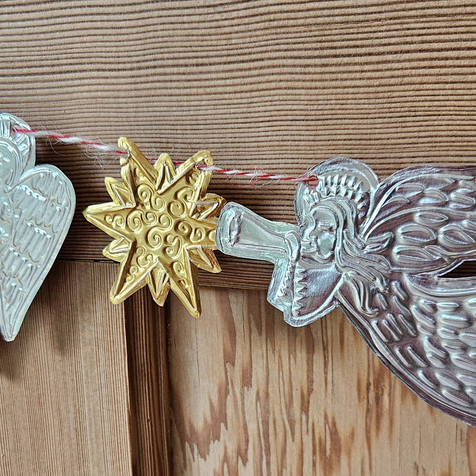 Thumbnail: Embossed Foil Christmas Garland - 19th December morning session