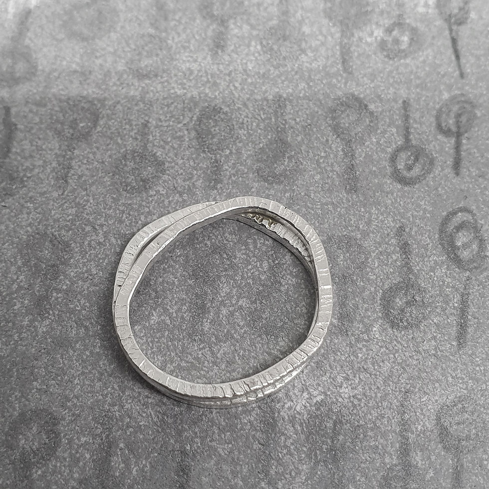 Thumbnail: Double Irregular Band Ring