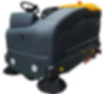 Thumbnail: TigerDuo57 Ride-On Sweeper Scrubber – Sweep & Scrub in One Pass, 118,000 sq ft/h