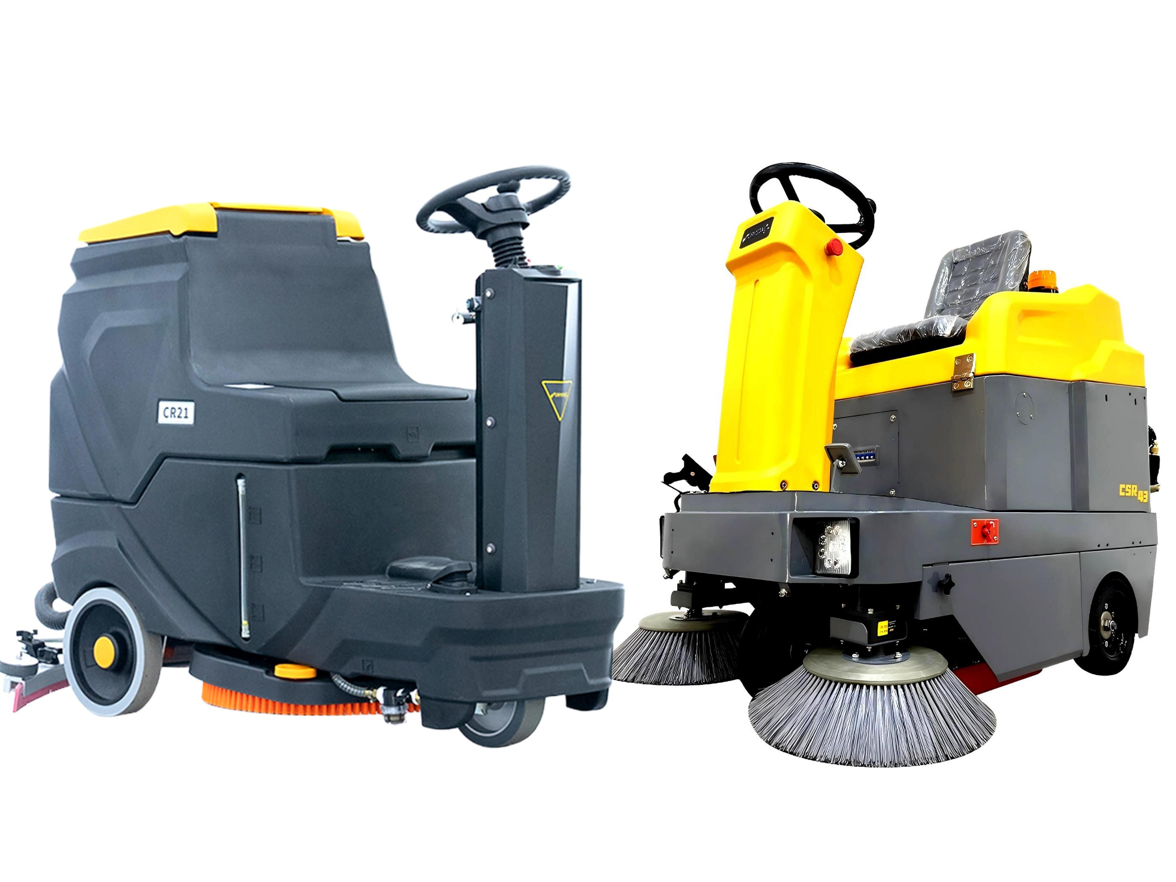 Ride On Floor Scrubber CR21 + Ride On Floor CSR43