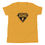 Thumbnail: gold pink short sleeve tee with ADHD shield on front