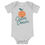 Thumbnail: grey Baby onesie with “Calm Down” text and a bright orange illustration on the front,