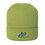 Thumbnail: lime ribbed beanie with black and turquoise Spectrum Life icon
