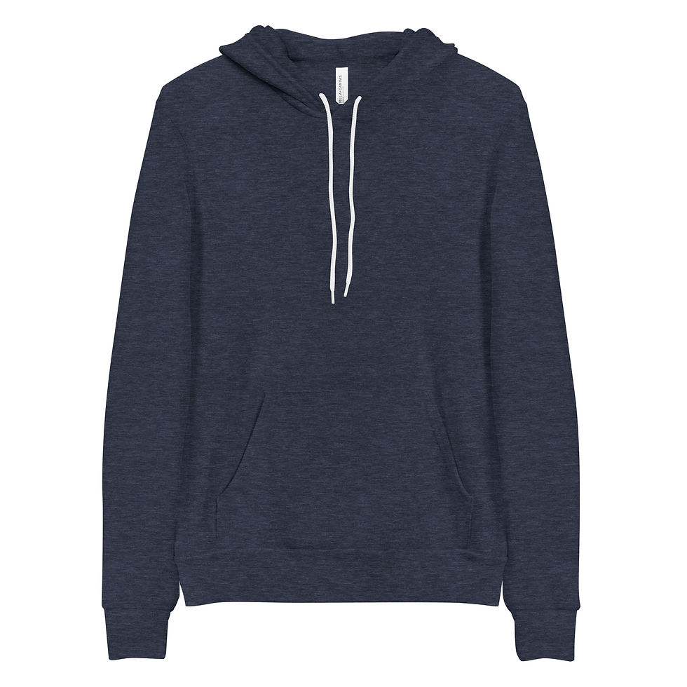 Thumbnail: front view of blue hoodie