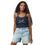 Thumbnail: woman in Navy Blue Ribbed Tank Top that says Just Processing