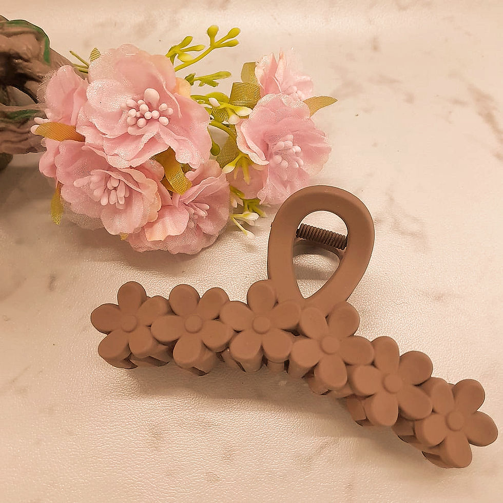Thumbnail: Matte Floral Daisy Claw Clips