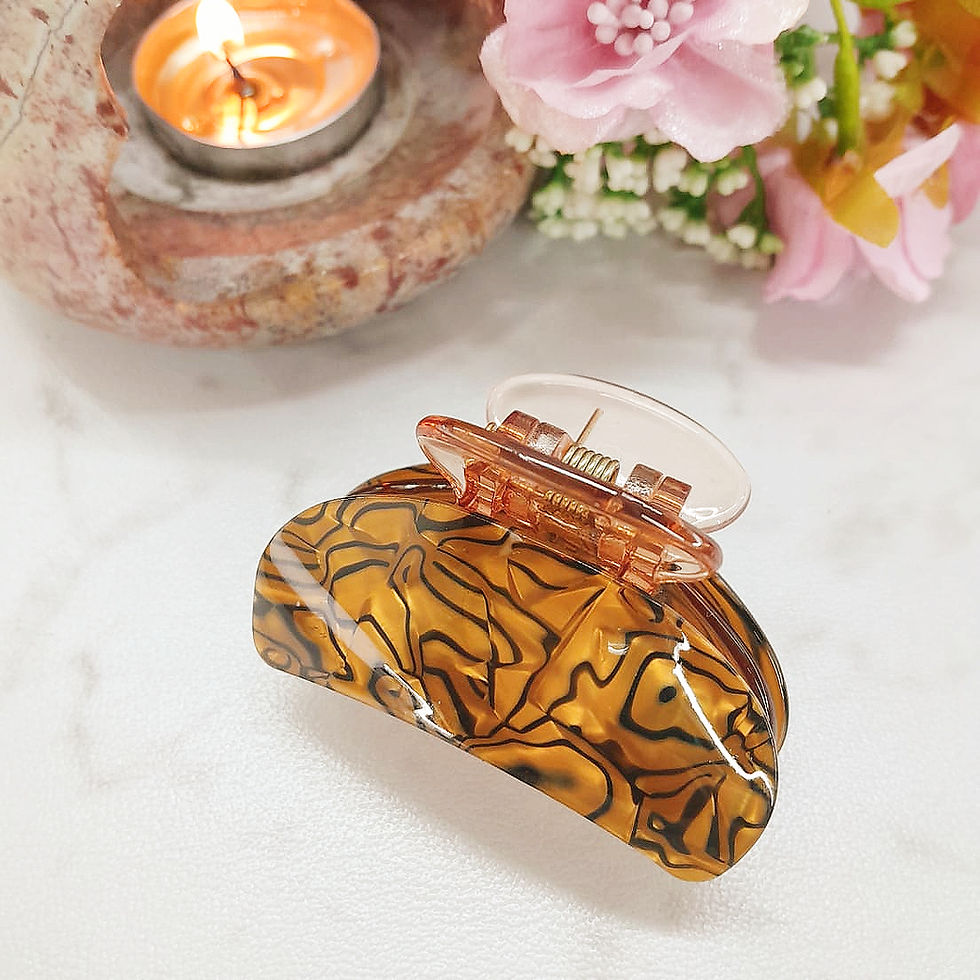 Thumbnail: Korean Glossy Marble Claw Clips – Bold, Bright and Beautiful!